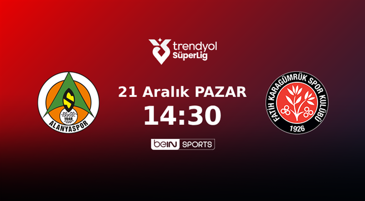Corendon Alanyaspor – Mısırlı.com.tr Fatih Karagümrük