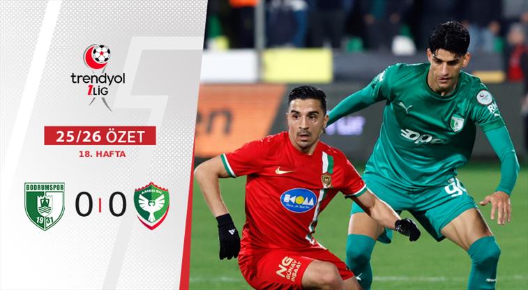 ÖZET | 18. hafta kapanış maçında Bodrum’da kazanan çıkmadı!
