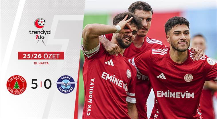 ÖZET | Eminevim Ümraniyespor, Adana Demirspor’a gol yağdırdı!